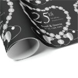 25. Silberner Jahrestag Geschenkpapier<br><div class="desc">25. Silbernes Jahrestags-Geschenk-Packpapier bereit zu Ihnen zu personifizieren. ⭐ dieses Produkt ist kundengerechtes 100%. Grafiken und/oder Text können addiert werden, gelöscht worden, bewegt, die Größe neu bestimmt, herum geändert, gedreht, ETC… 99% meiner Entwürfe in meinem Speicher werden getan in den Schichten. Dieses macht es einfach, damit Sie die Grafiken und...</div>