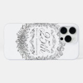 25. silbernes iPhone 16 Pro Max Case Hülle (Rückseite (Horizontal))