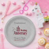 25. Silver and Burgund Anniversary Paper Teller (Party)