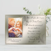 25. Silver Anniversary Celebration Einladung (Stehend Vorderseite)