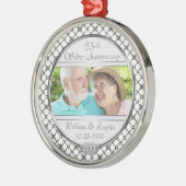 25. Silver Anniversary Custom Foto Ornament (Links)