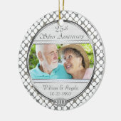 25. Silver Anniversary Custom Foto Ornament (Links)