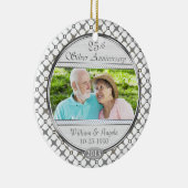 25. Silver Anniversary Custom Foto Ornament (Rechts)