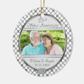 25. Silver Anniversary Custom Foto Ornament (Links)