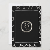 25. Silver Anniversary Design - Giraffe Design Einladung (Vorderseite)