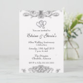 25. Silver Anniversary-Einladung Einladung (Stehend Vorderseite)