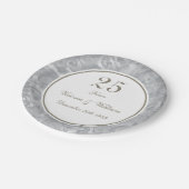 25. Silver Anniversary Paper Plate Pappteller (Schrägansicht)