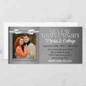 25. Silver Anniversary Party Einladung Foto (Vorne/Hinten)