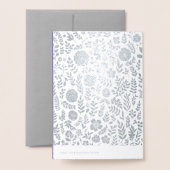 25. Silver Anniversary Real Foil Grußkarten Folienkarte (Rückseite mit Umschlag)