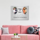 25. Silver Annivsersary Foto Collage Leinwanddruck (Insitu (Wohnzimmer))