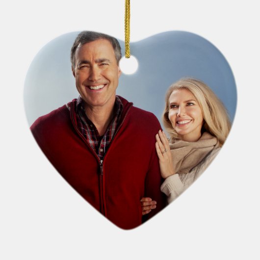 25. Silver Foto Hochzeitstag Keramikornament (Hinten)