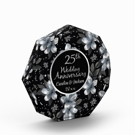 25. Silver Glitzer Blumenzwiebeln Fotoblock (Links)