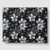 25. Silver Glitzer Blumenzwiebeln Gästebuch (Rückseite)