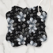 25. Silver Glitzer Blumenzwiebeln Geschenkanhänger (Rückseite)