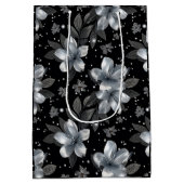 25. Silver Glitzer Blumenzwiebeln Mittlere Geschenktüte (Rückseite)