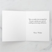 25. Silver Happy Wedding Anniversary Karte (Innenseite)