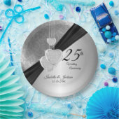 25. Silver-Jubiläum Pappteller (Party)