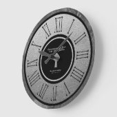 25. Silver Jubilee Ordination Jubiläum CUSTOM Große Wanduhr (Winkel)