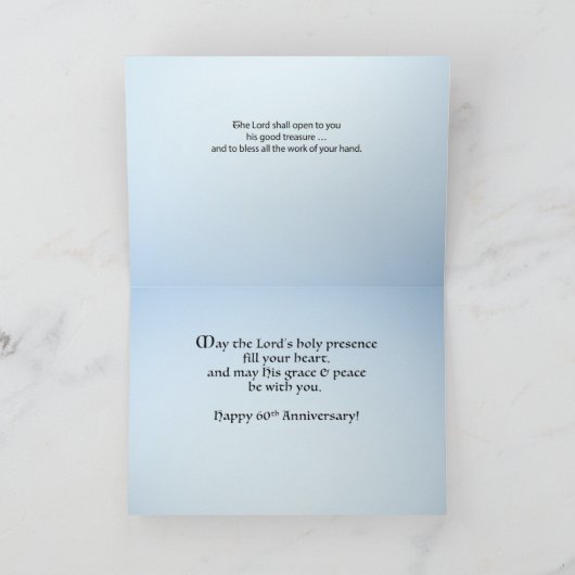 25. Silver Ordination Jubiläum Priest, Verziert Karte (Innenseite)