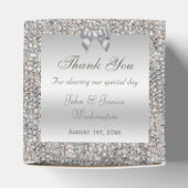 25. Silver Wedding Anniversary Custom Vielen Dank Geschenkschachtel (Oben)