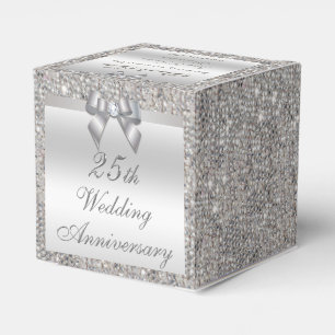 25. Silver Wedding Anniversary Custom Vielen Dank Geschenkschachtel