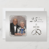 25. Silver Wedding Anniversary Einladung 5.12x18.5 (Vorderseite)
