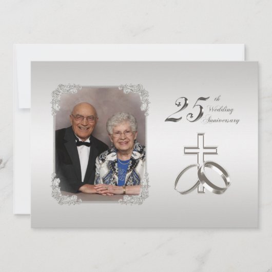 25. Silver Wedding Anniversary Einladung 5.12x18.5 (Vorderseite)