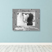 "25. Silver Wedding Anniversary" Silberne Rose Leinwanddruck (Insitu (Holzboden))