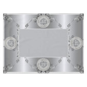 25. Silver Wedding Jubiläum 52"x70" Tabletecloth Tischdecke (Vorderseite (Horizontal))