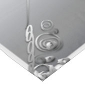 25. Silver Wedding Jubiläum 52"x70" Tabletecloth Tischdecke (Schrägansicht)