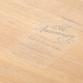 25. Silver Wedding Jubiläum Acryleinladungen (Ablage )