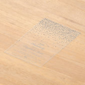 25. Silver Wedding Jubiläum Acryleinladungen (Ablage )