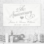 25. Silver Wedding Jubiläum Banner