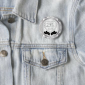 25. Silver Wedding Jubiläum Button (Beispiel)