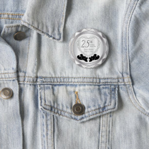25. Silver Wedding Jubiläum Button