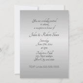 25. Silver Wedding Jubiläum Einladung (Rückseite)