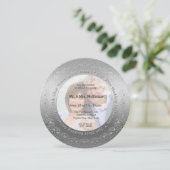 25. Silver Wedding Jubiläum Einladung (Stehend Vorderseite)