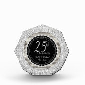 25. Silver Wedding Jubiläum Fotoblock (Vorderseite)