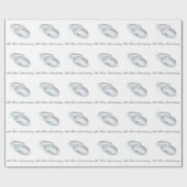 25. Silver Wedding Jubiläum Geschenkpapier (Flach)