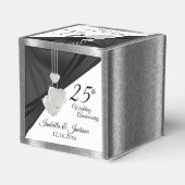 25. Silver Wedding Jubiläum Geschenkschachtel (Rückseite)