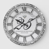 25. Silver Wedding Jubiläum Große Uhr (Vorderseite)