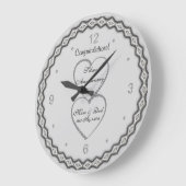 25. Silver Wedding Jubiläum Große Wanduhr (Winkel)