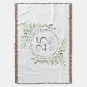 25. Silver Wedding Jubiläum Grün Decke (Vorderseite Vertikal)