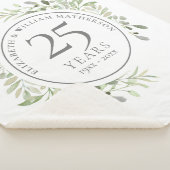 25. Silver Wedding Jubiläum Grün Sherpadecke (3/4)