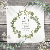25. Silver Wedding Jubiläum Grünen Garten Serviette