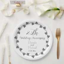 25. Silver Wedding Jubiläum Ivy Wreath