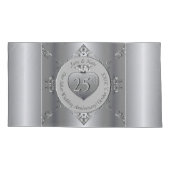 25. Silver Wedding Jubiläum Kissenbezug (Rückseite-Links)