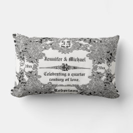 25. Silver Wedding Jubiläum Lendenkissen