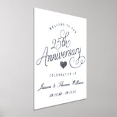 25. Silver Wedding Jubiläum Real Foliendrucke (Ablage )