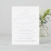 25. Silver Wedding Jubiläum Real Folieneinladung (Stehend vorne)